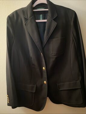 Lauren Ralph Lauren Black Blazer with Gold Buttons